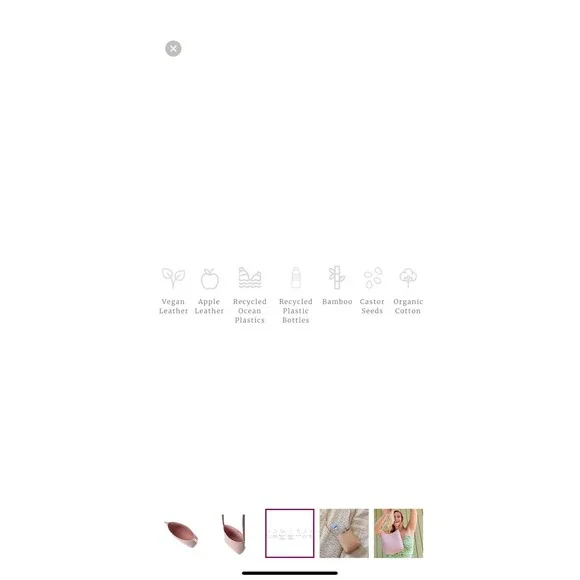 Samara‎ Medium Shoulder Bag Peony Blush Pink Crossbody Vegan - Picture 10 of 10